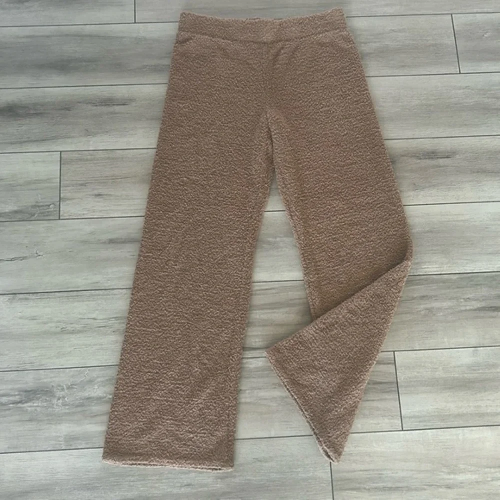 Steve Madden size medium fuzzy teddy bear lounge pants wide leg